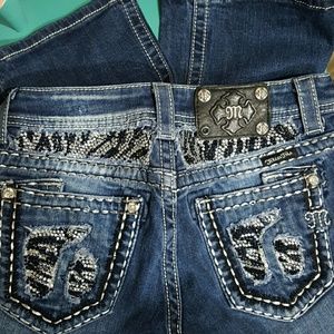 Miss Me boot cut with silver lining