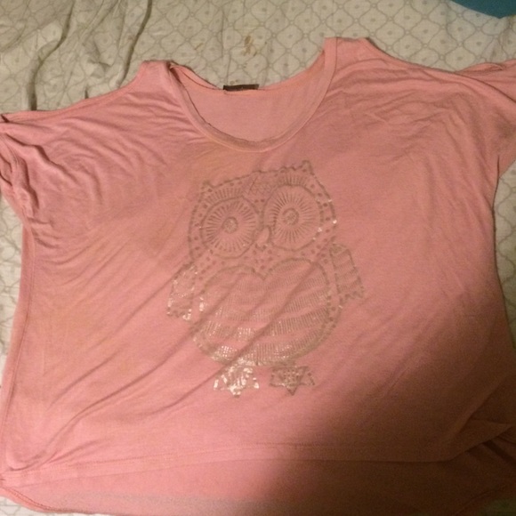 Pink owl shirt
