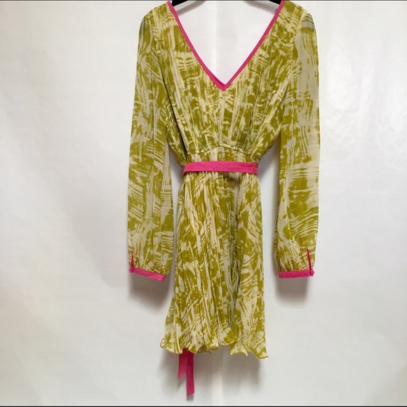 2016 Resort Double Deep V-neck Sash Dress - Picture 3 of 3