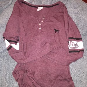 PINK long sleeved top