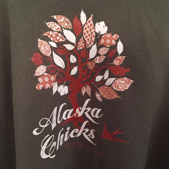 Plus Size Alaska Chicks Hoodie - Picture 3 of 4