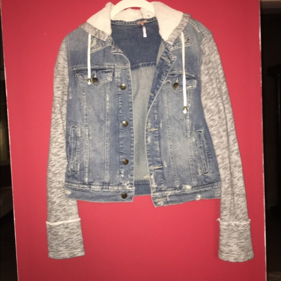 Free People Denim & Knit Jacket