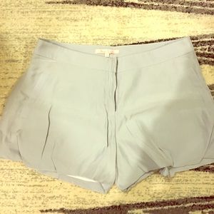 Silk blue shorts from Alex Lane/Intermix, new