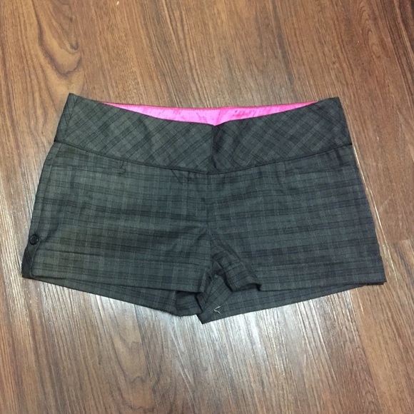 Wet Seal black plaid shorts