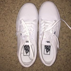 Brand new never been worn white Vans