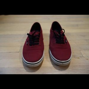Maroon vans