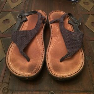 Ugg black sandals- gently used size 7