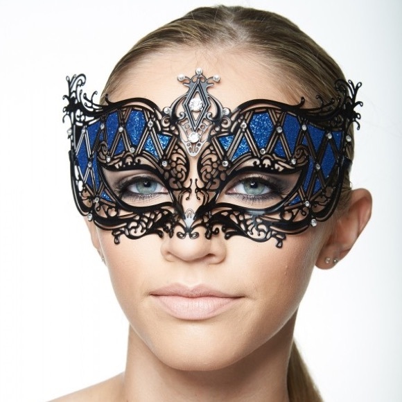 Black Jester Inspired Masquerade Mask