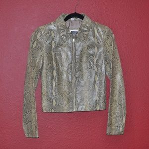 lucid, ltd Genuine Snakeskin Jacket