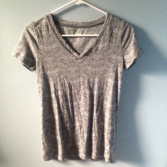 Grey, Owl Print Shirt 🐣