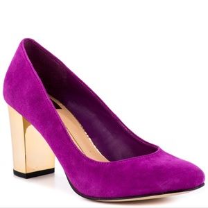 Dolce vita pink pumps with beautiful GOLD heel!