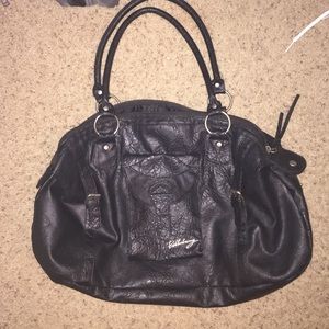 Black Faux leather Billabong tote bag