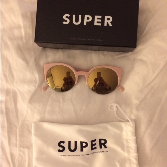 Retro Super Future Lucia Pink Pussycat Sunglasses