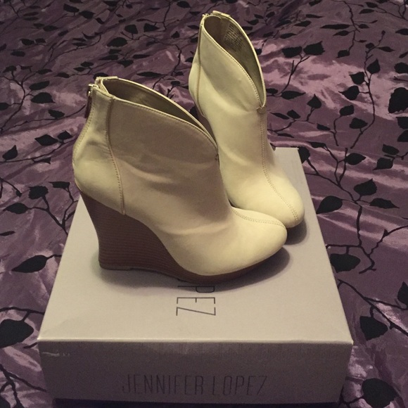 Jennifer Lopez wedge semi boots