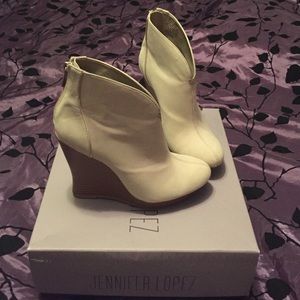 Jennifer Lopez wedge semi boots