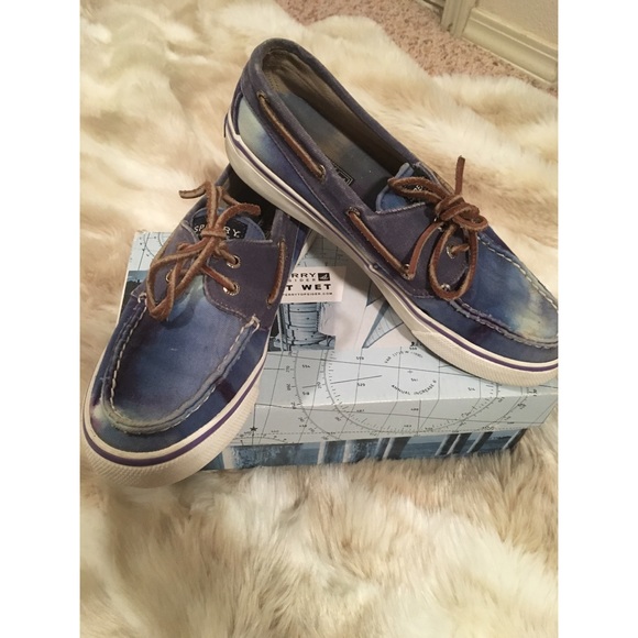 Sperry Topsider Bahama Indigo Tie-Dye Boat Shoes
