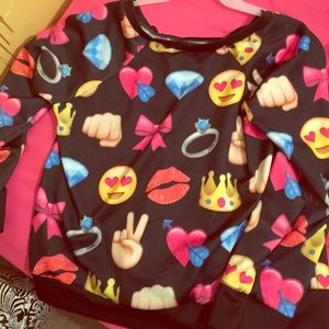 Emoji long sleeve shirt
