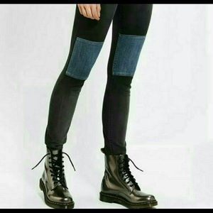 Free People knee patch jeans