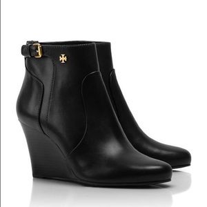 Tory Burch Milan wedge booties size 7