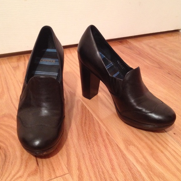 Camper Black Heeled Booties