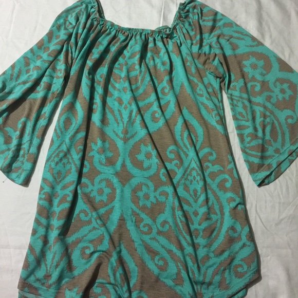 Pink Coconut Boutique Damask Tunic Shirt