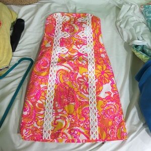 Strapless Sunshine Yellow Sea and Be Seen  dress