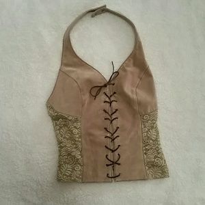 Wilson's Leather vest corset style
