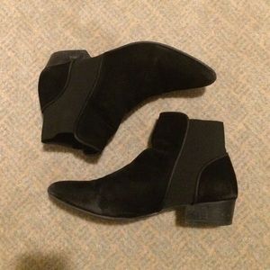 Black Suede Ankle Booties