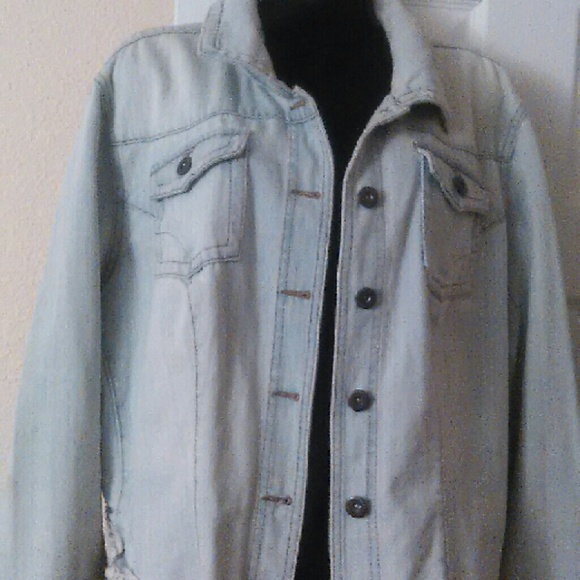 Plus size denim jacket