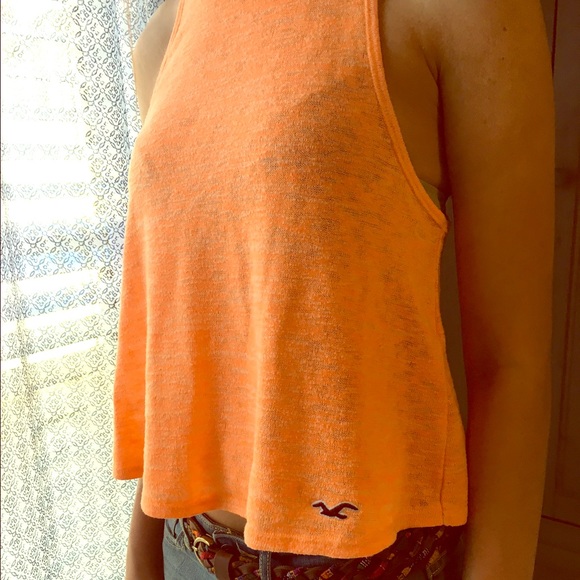 Summer citrus open-back tank