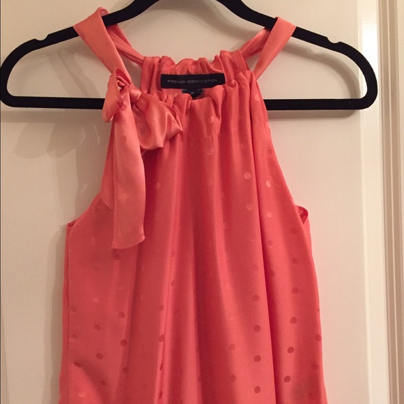 French Connection Tie Neck Top