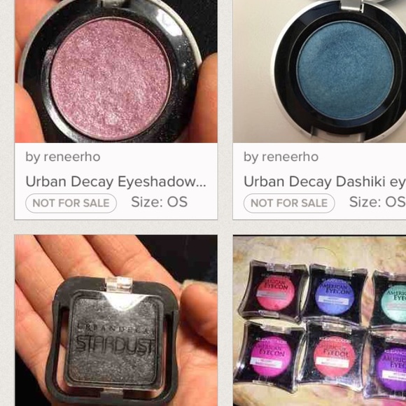 Three urban decay eyeshadows