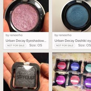 Three urban decay eyeshadows