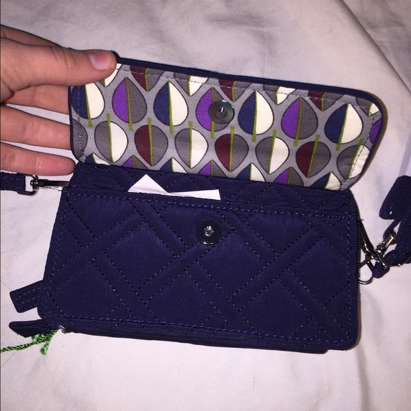 Navy blue Vera Bradley wallet - Picture 2 of 3