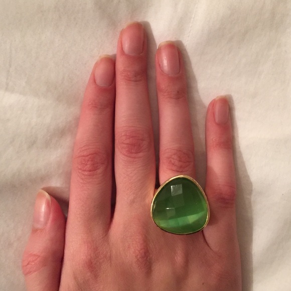 Green cocktail ring