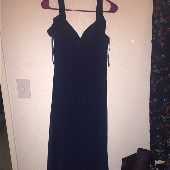 Blue long gown