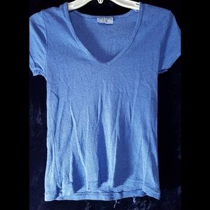 Semi iridescent v neck