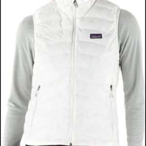 White Patagonia down vest