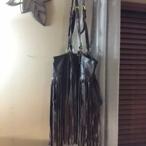 **LOOKING FOR** Tova Celine Leather Fringe Bag