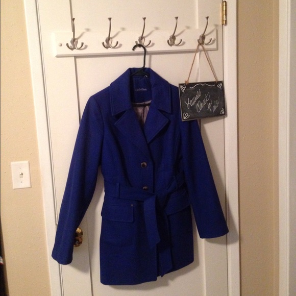 Royal blue Calvin Klein coat