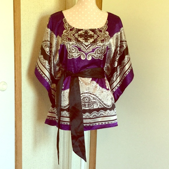BF SALE! Rue 21 Kaftan Scarf Blouse sz M