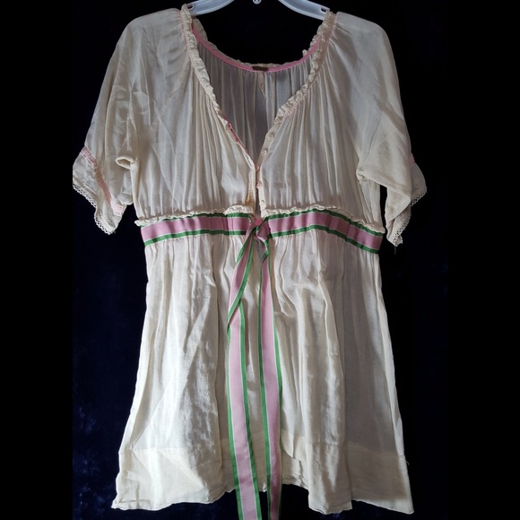 🌼flowy free people sheer long tunic🌼