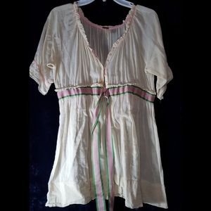 🌼flowy free people sheer long tunic🌼