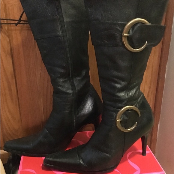 👢Hight hill leather boots👢