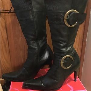 👢Hight hill leather boots👢