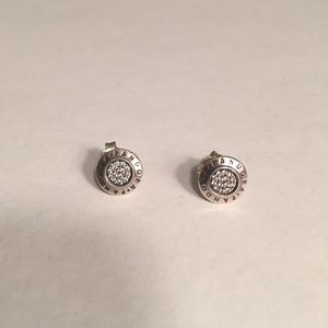 Pandora Signature earrings in sterling silver
