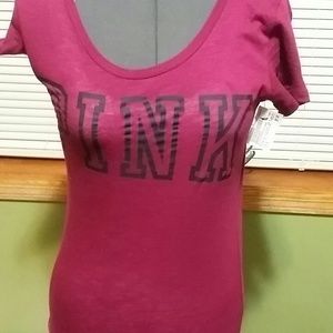 SOLD! PINK! Victoria secret plum t-shirt!