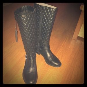 Vince Camuto quilted leather boots - WIDE CALF
