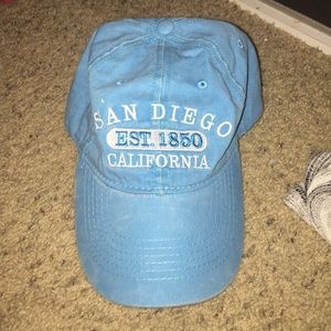 Baby blue baseball cap