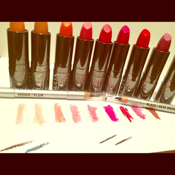 Ulta Lipsticks- pack of 9 w/bonus eyeliners